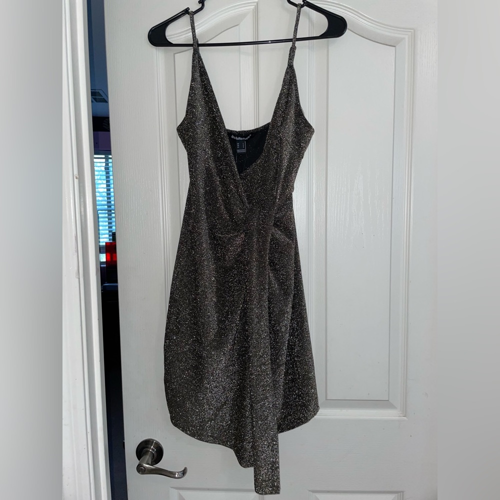 Black And Gold Sparkle Dress